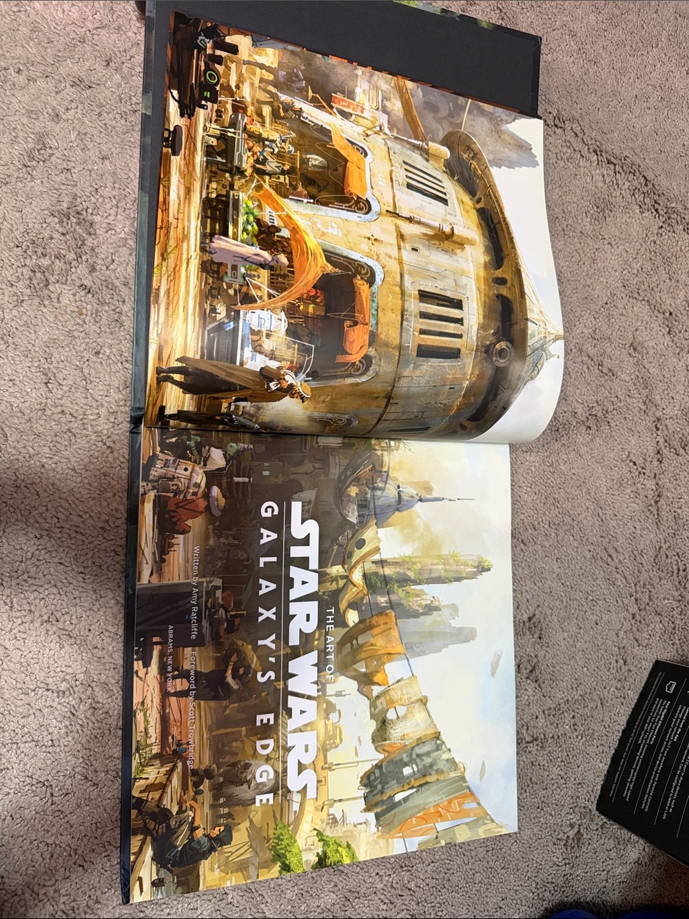 Star Wars Galaxy's Edge Art Book - White, Orange, Brown